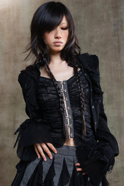 Chiffon Court Tunic Shirt