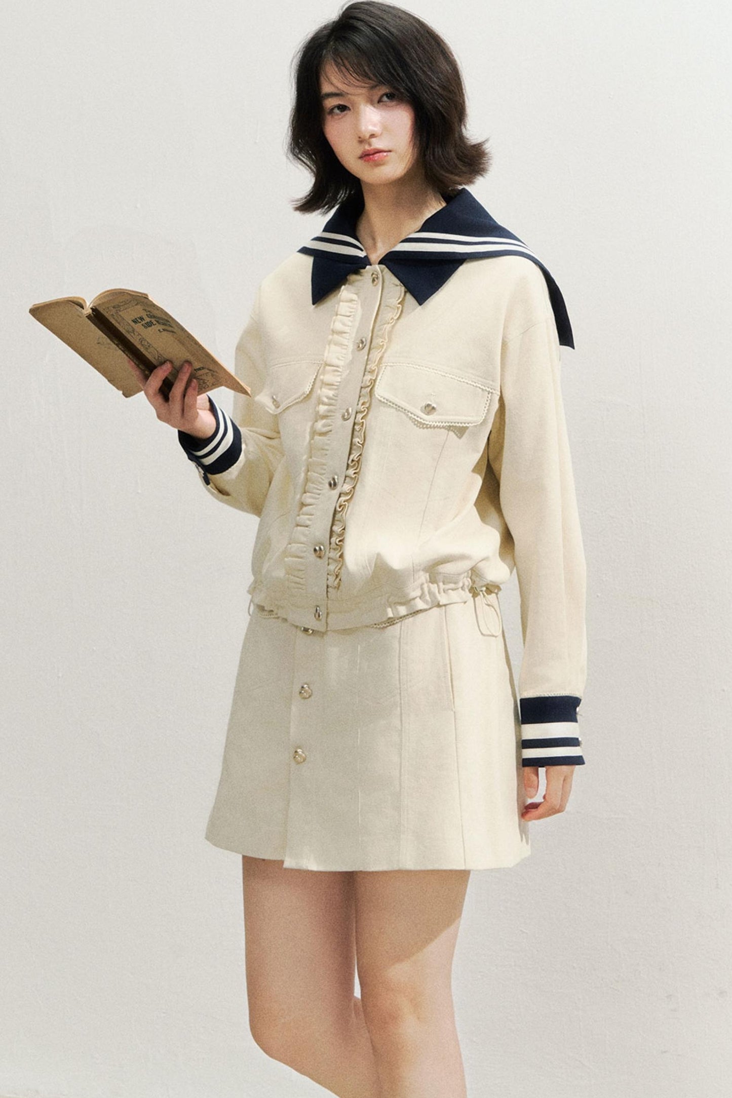 Navy Fashioned Jacket Set-Up