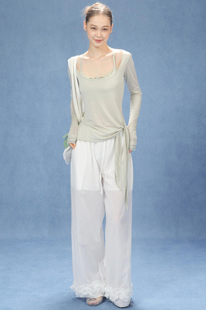 U-Neck Corset Top Set