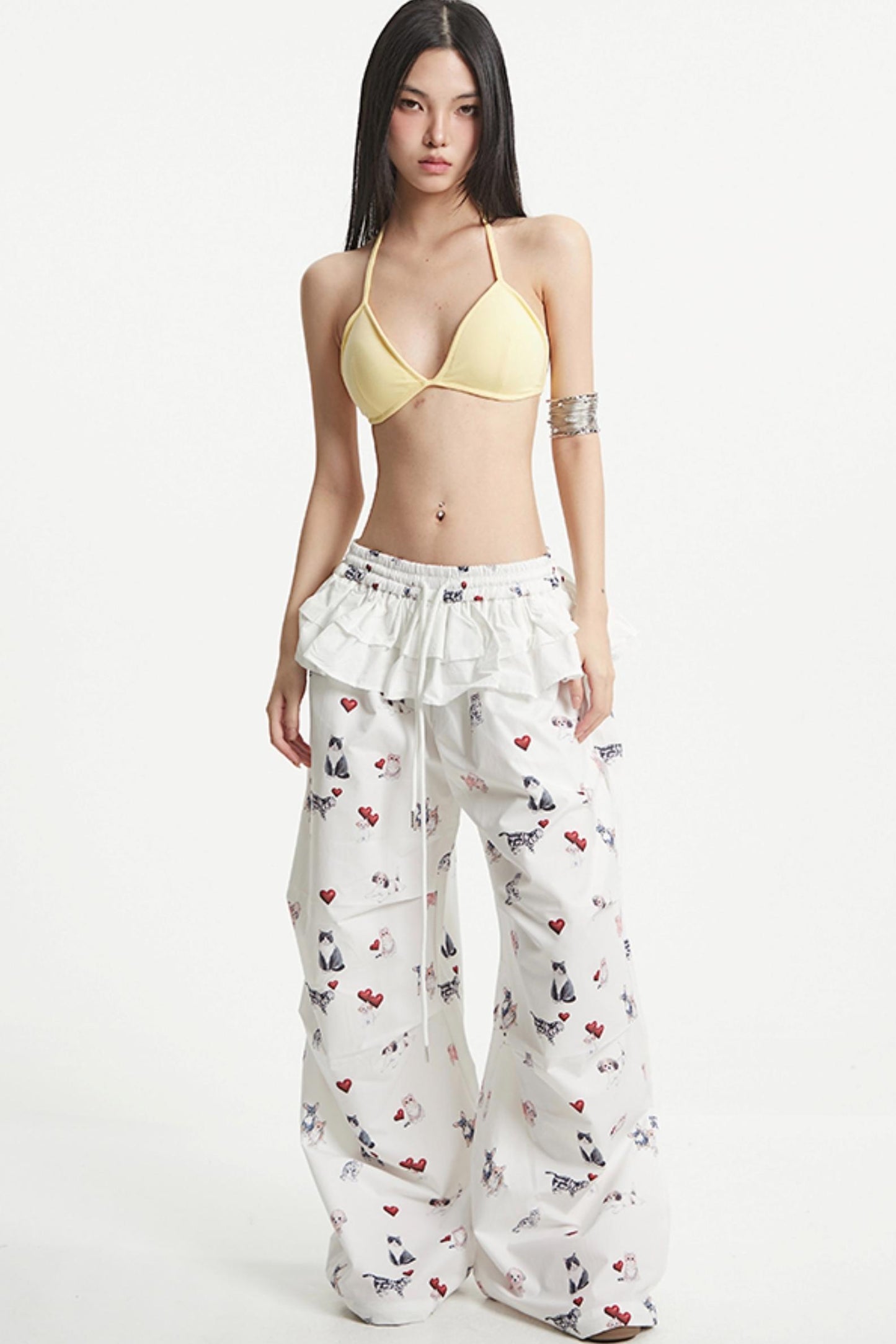 White Wide Leg Pants