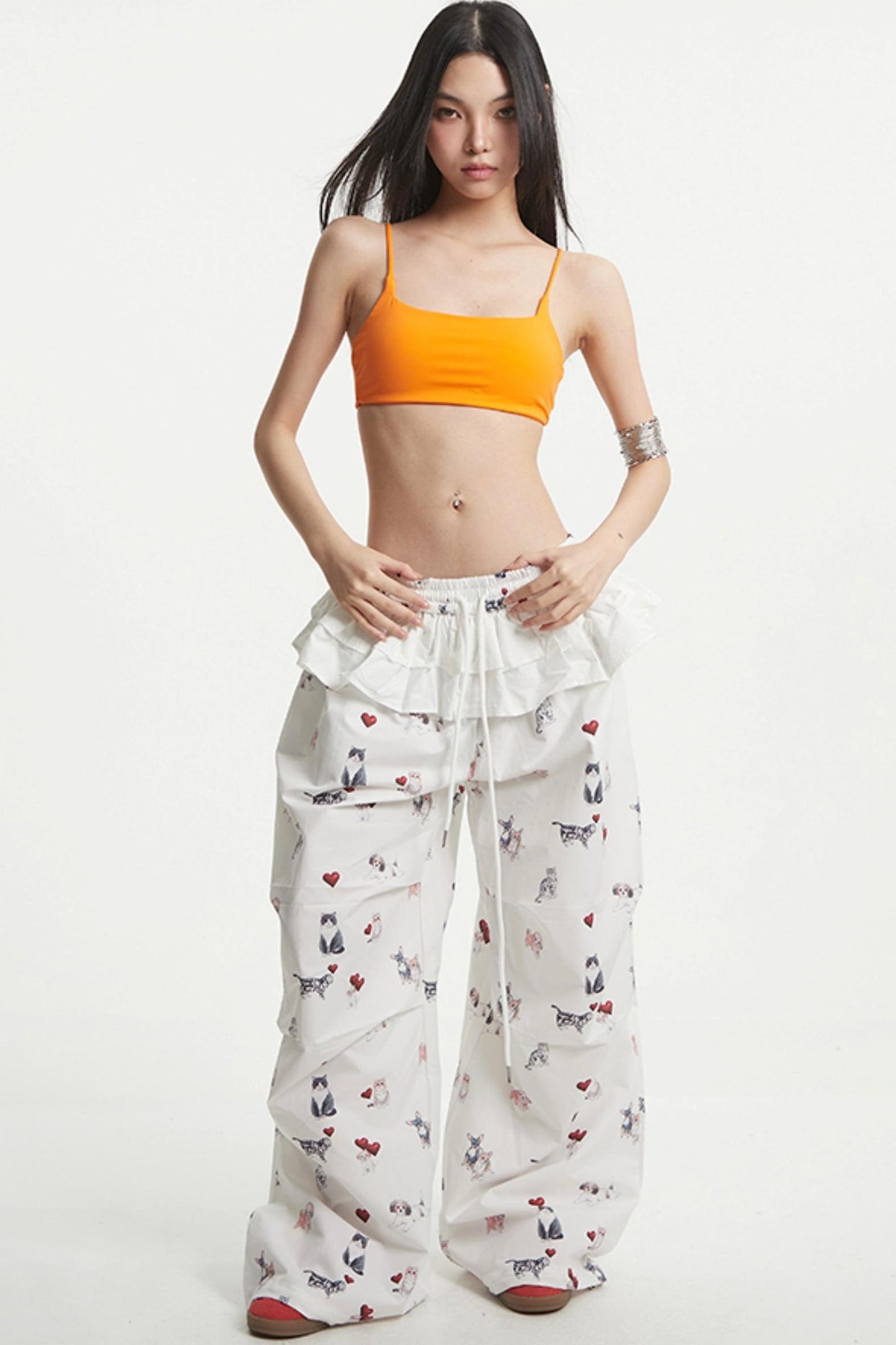 White Wide Leg Pants