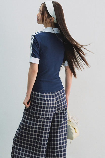 Jennie Navy Tee