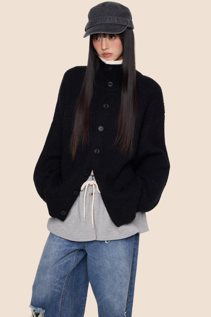 Vintage Stripe Knitted Cardigan