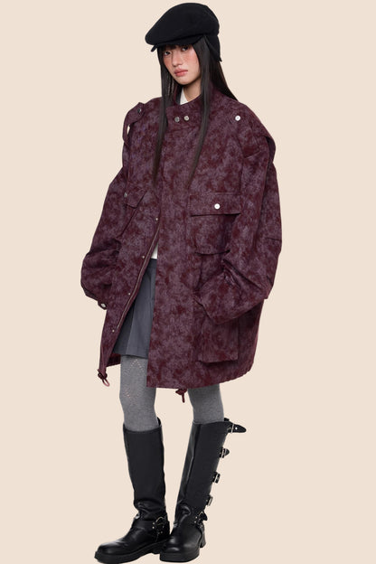 Stand Up Vintage Midi Jacket