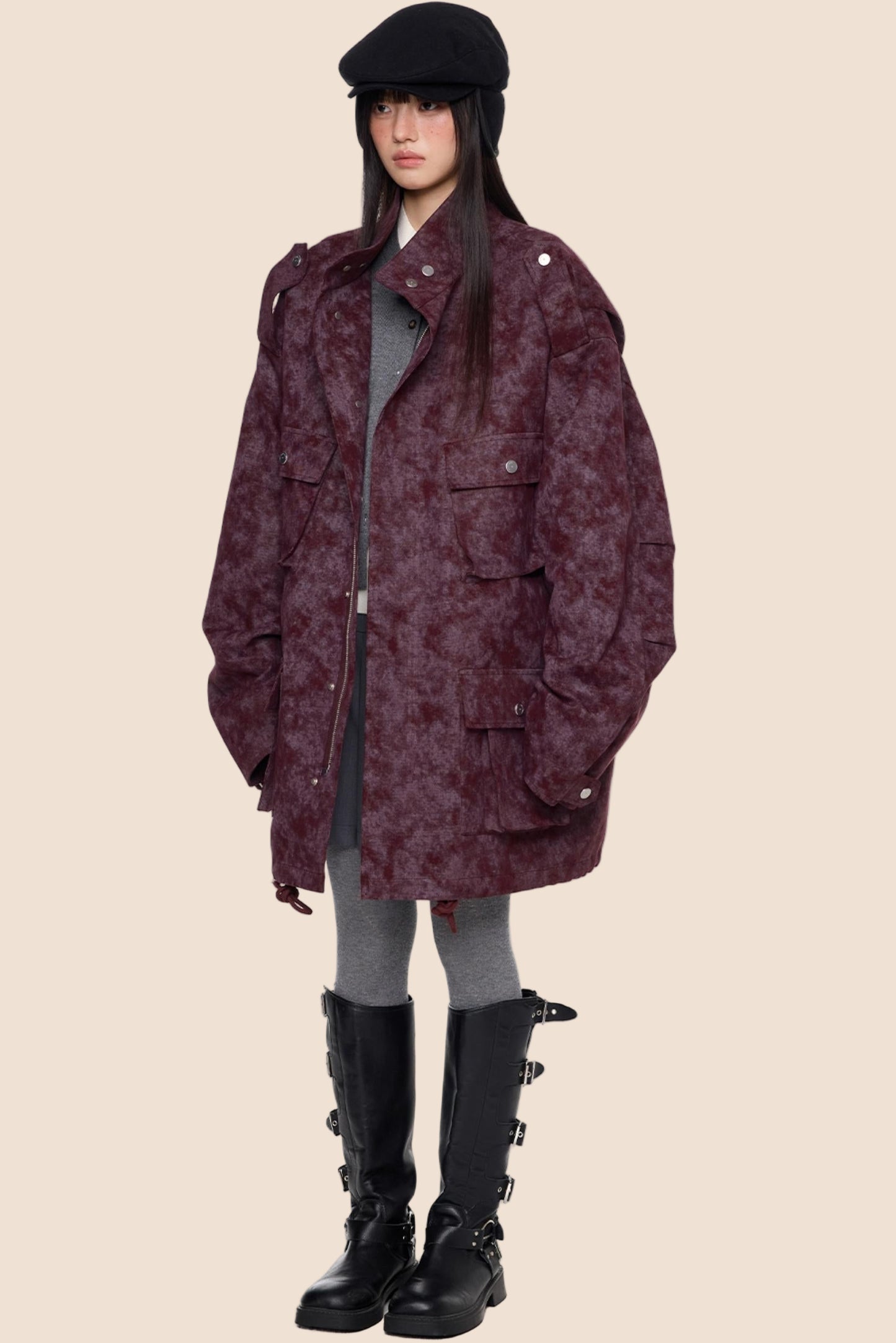 Stand Up Vintage Midi Jacket