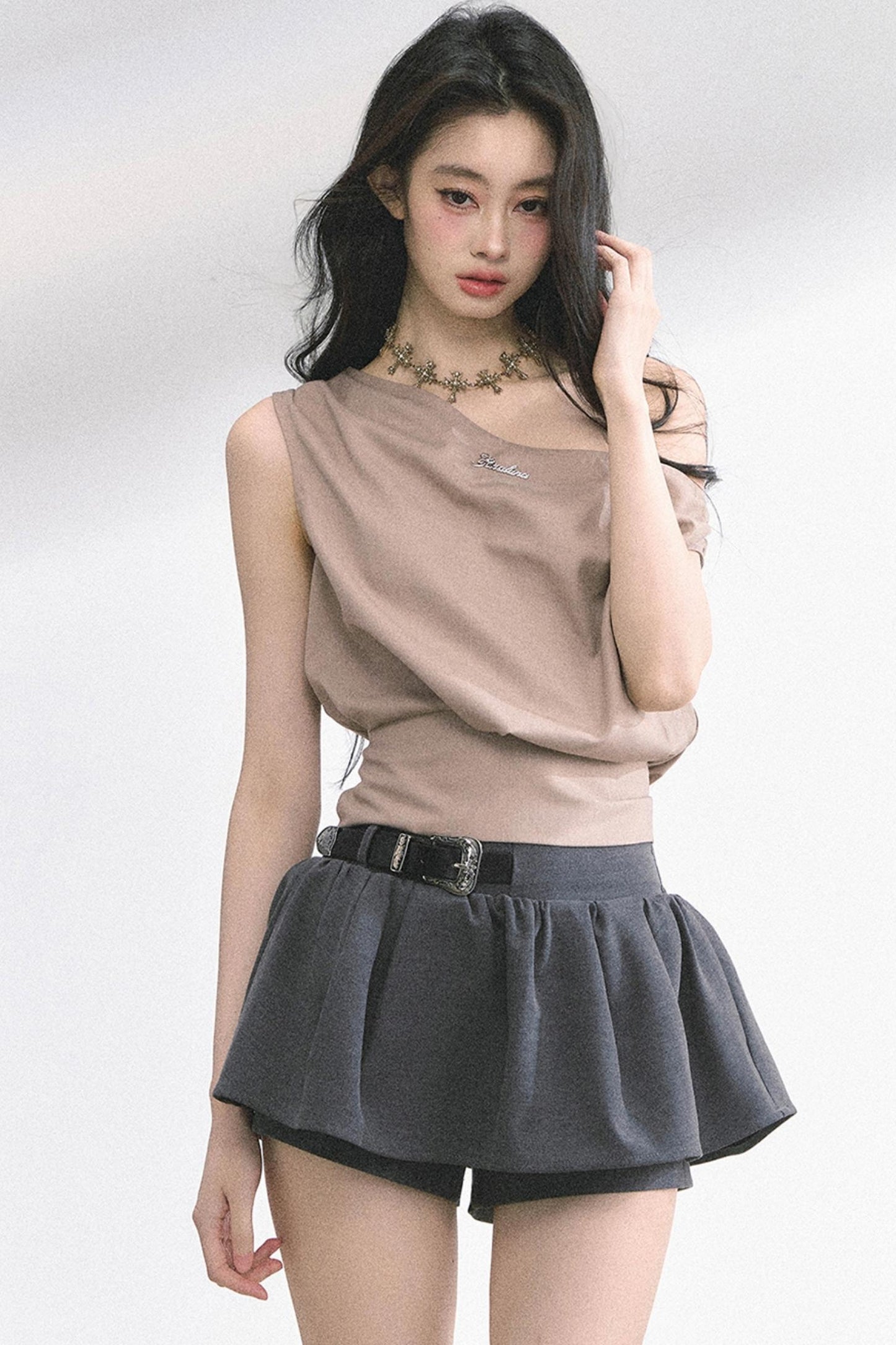 Manta Love Letter Shoulder Top