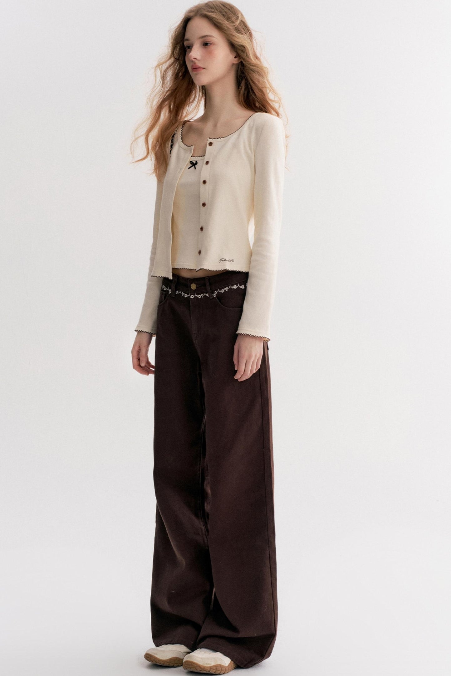 Romantic Autumn Lace Knit Cardigan