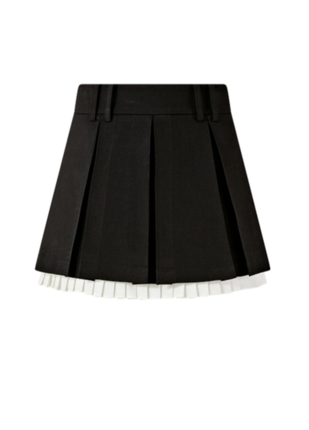 Autumn Pleated A-Line Skirt