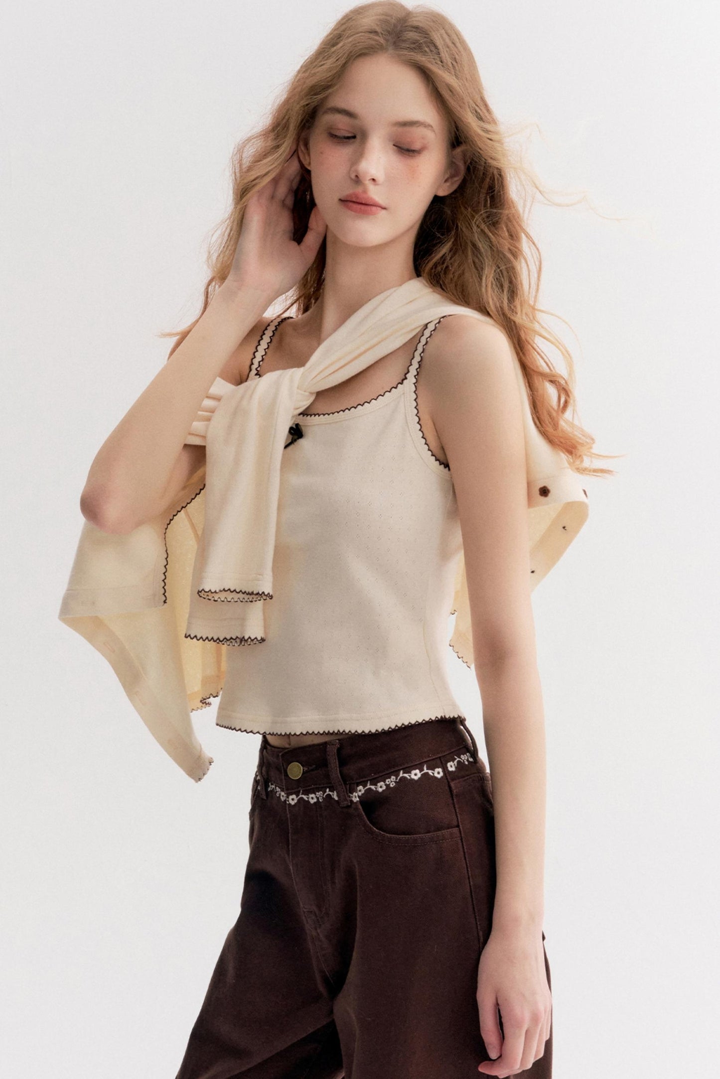 Romantic Autumn Lace Knit Cardigan