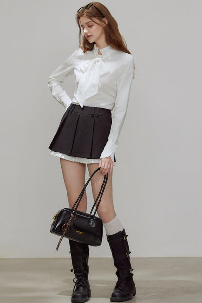 Autumn Pleated A-Line Skirt