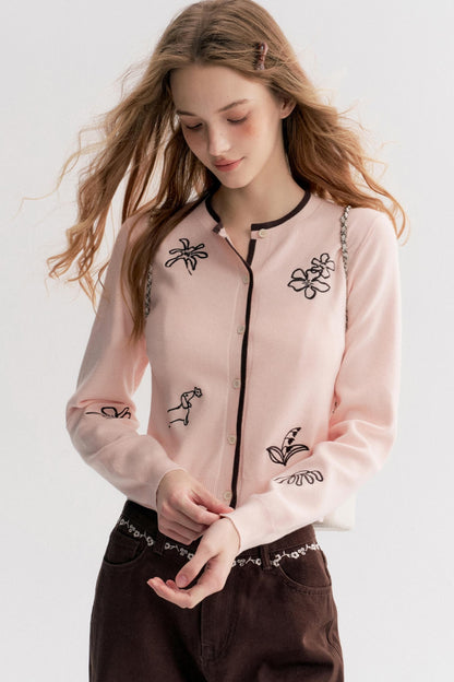 Dream Garden Embroidered Cardigan