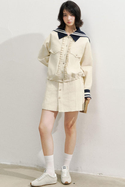 Navy Fashioned Jacket Set-Up