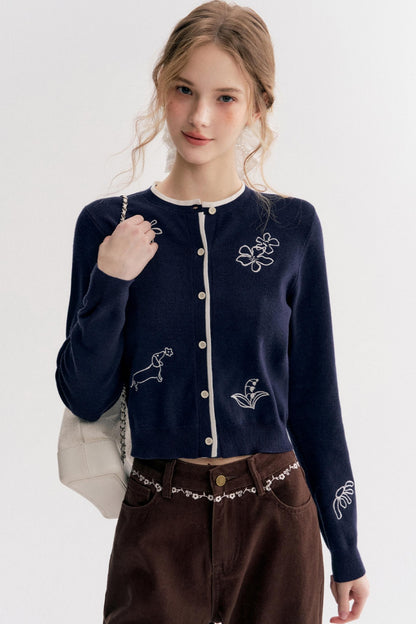 Dream Garden Embroidered Cardigan