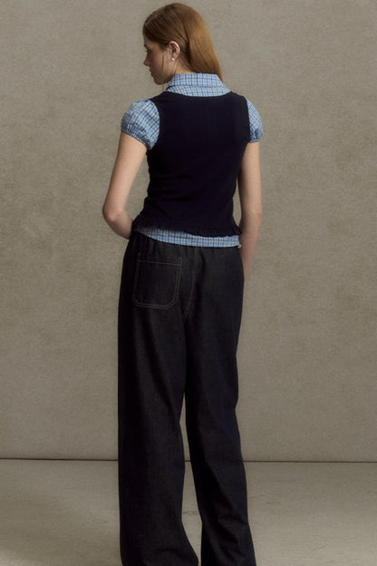 Chic Plaid Bubble Top