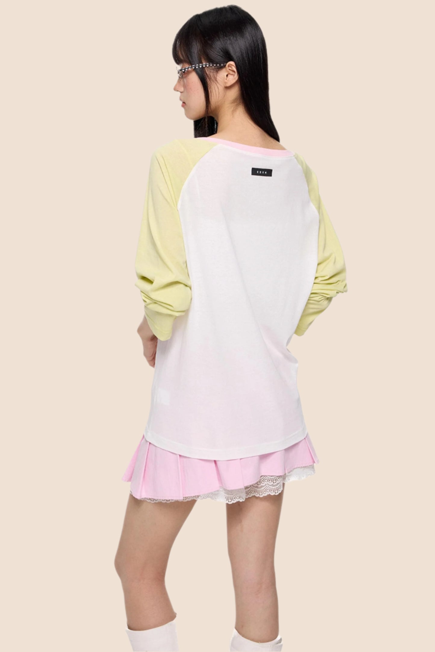 Color Block Sun Protection Smock Top