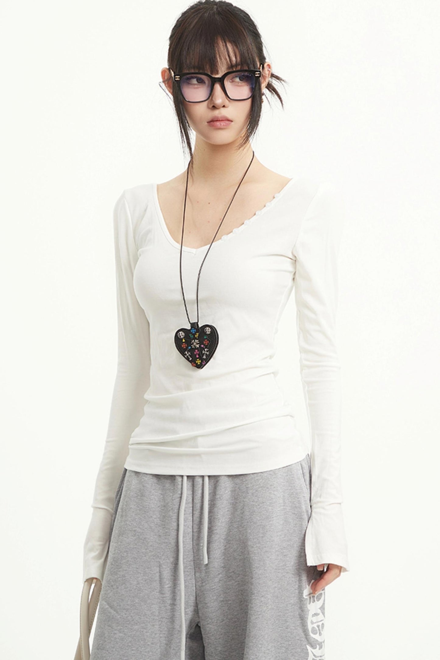 Vintage V-Neck Striped Tee