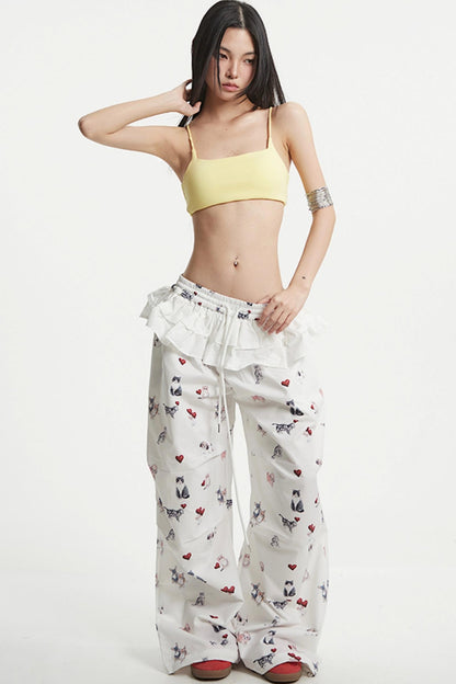 White Wide Leg Pants