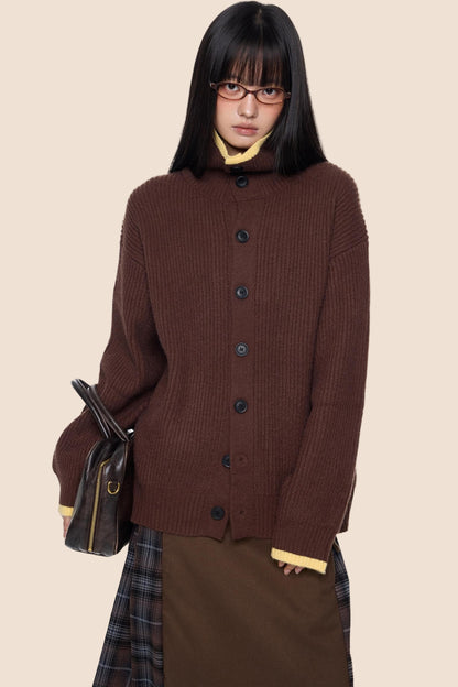 Vintage Stripe Knitted Cardigan