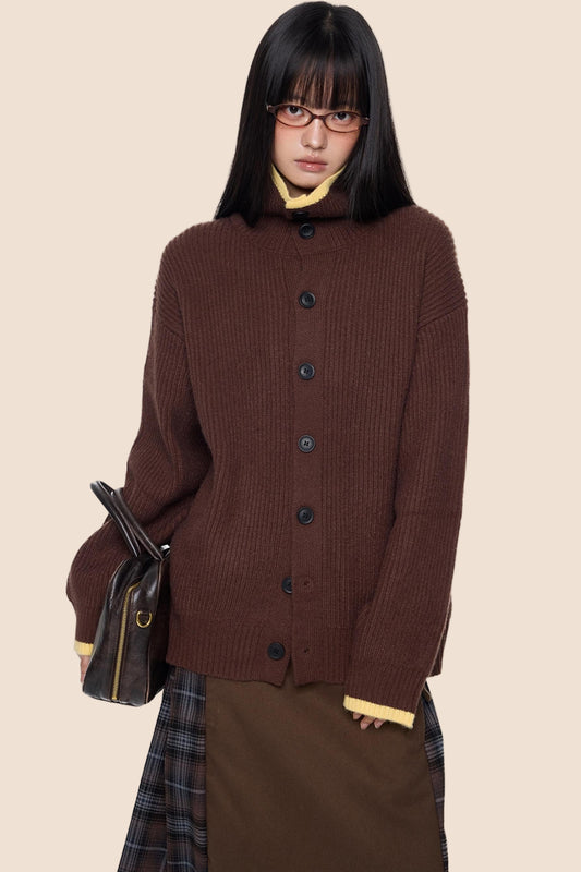 Vintage Stripe Knitted Cardigan