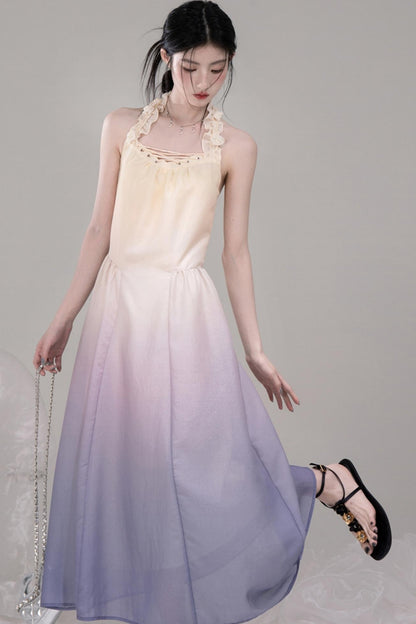 Romantic Purple A-Line Dress