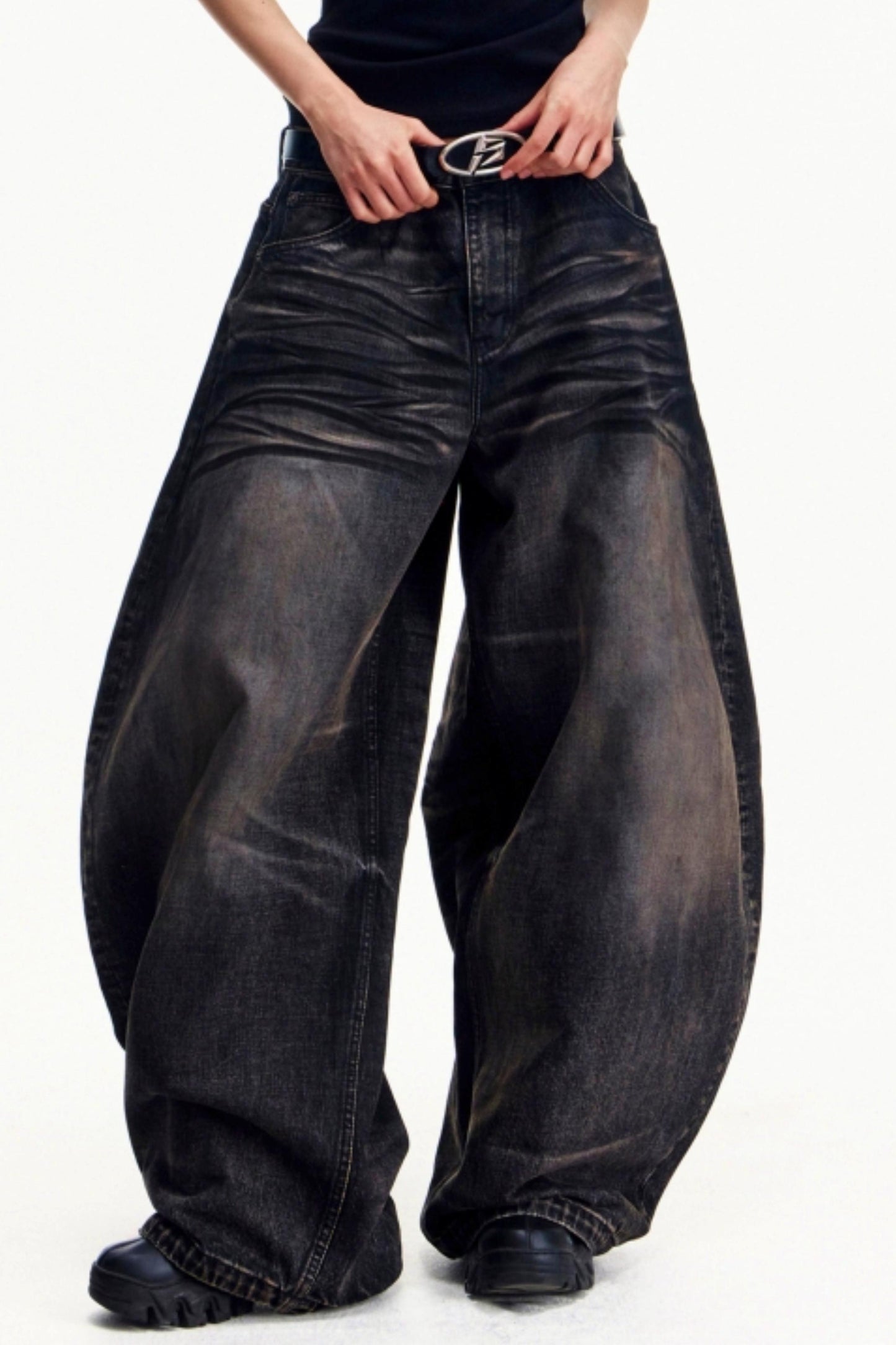 Distressed Vintage Washed Jeans