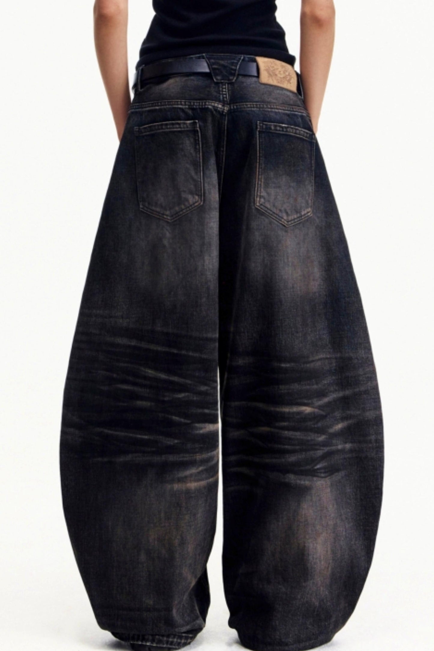Distressed Vintage Washed Jeans