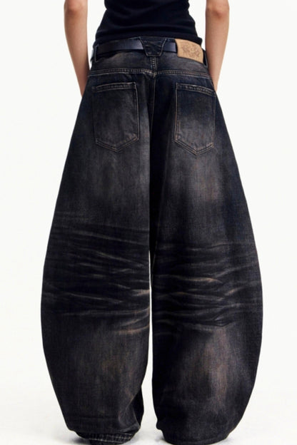Distressed Vintage Washed Jeans