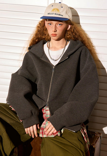 Solid Color Air Layer Jacket