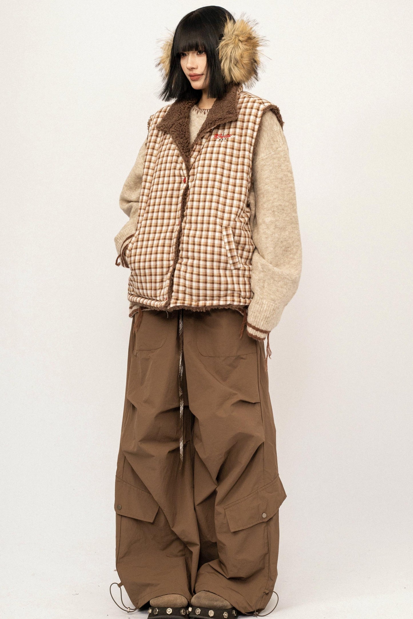 Retro Plaid Quilted Jacket