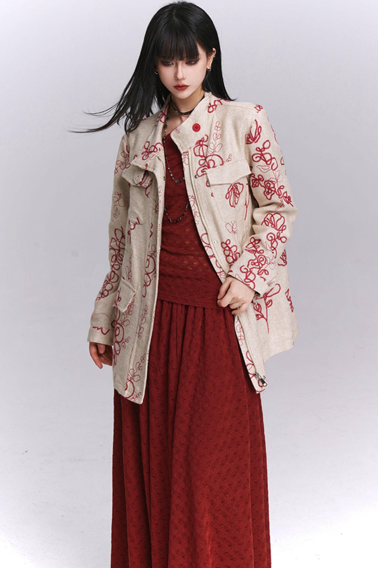 Temperament Linen Trench Coat