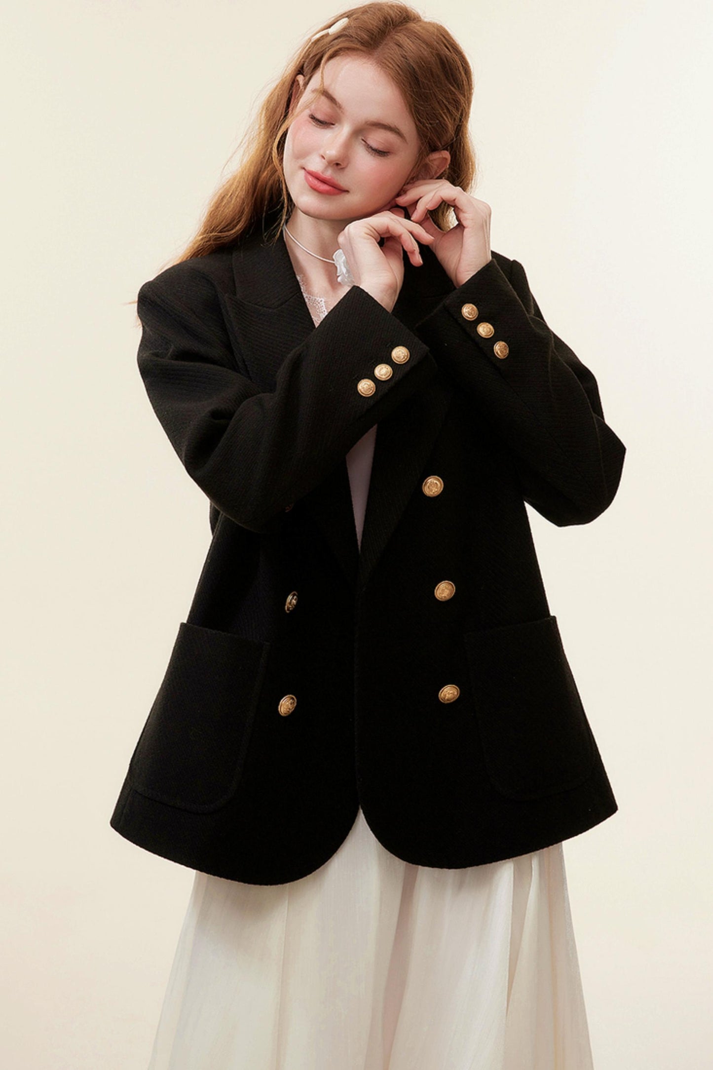 Loose British Tweed Blazer