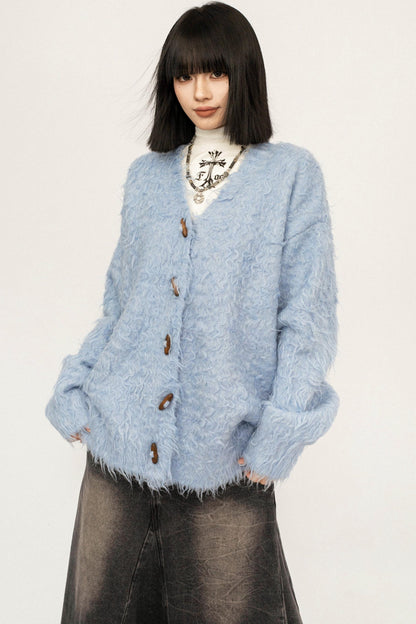 Korean Retro Knit Cardigan