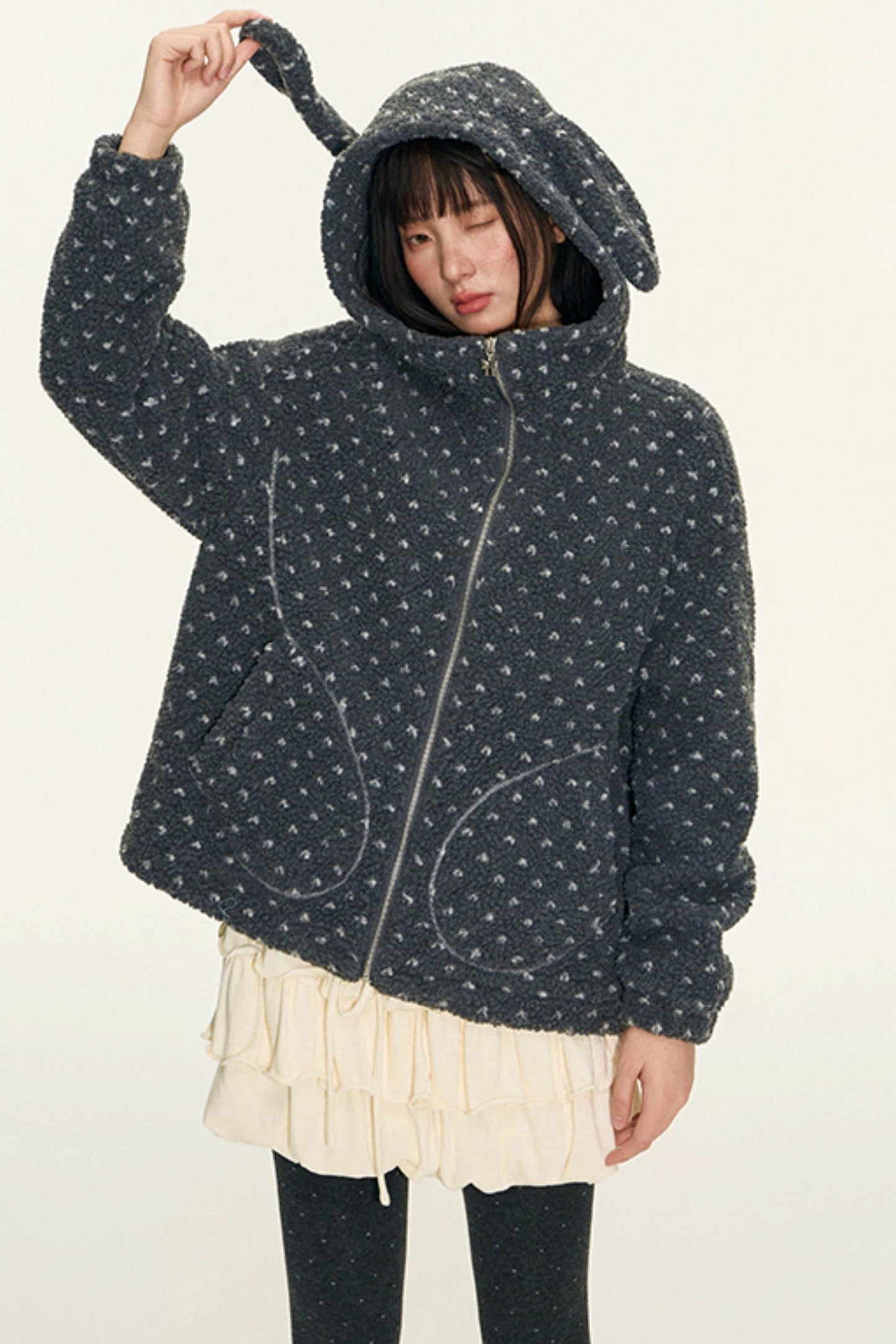 Rabbit Polka Dot Lambswool Jacket