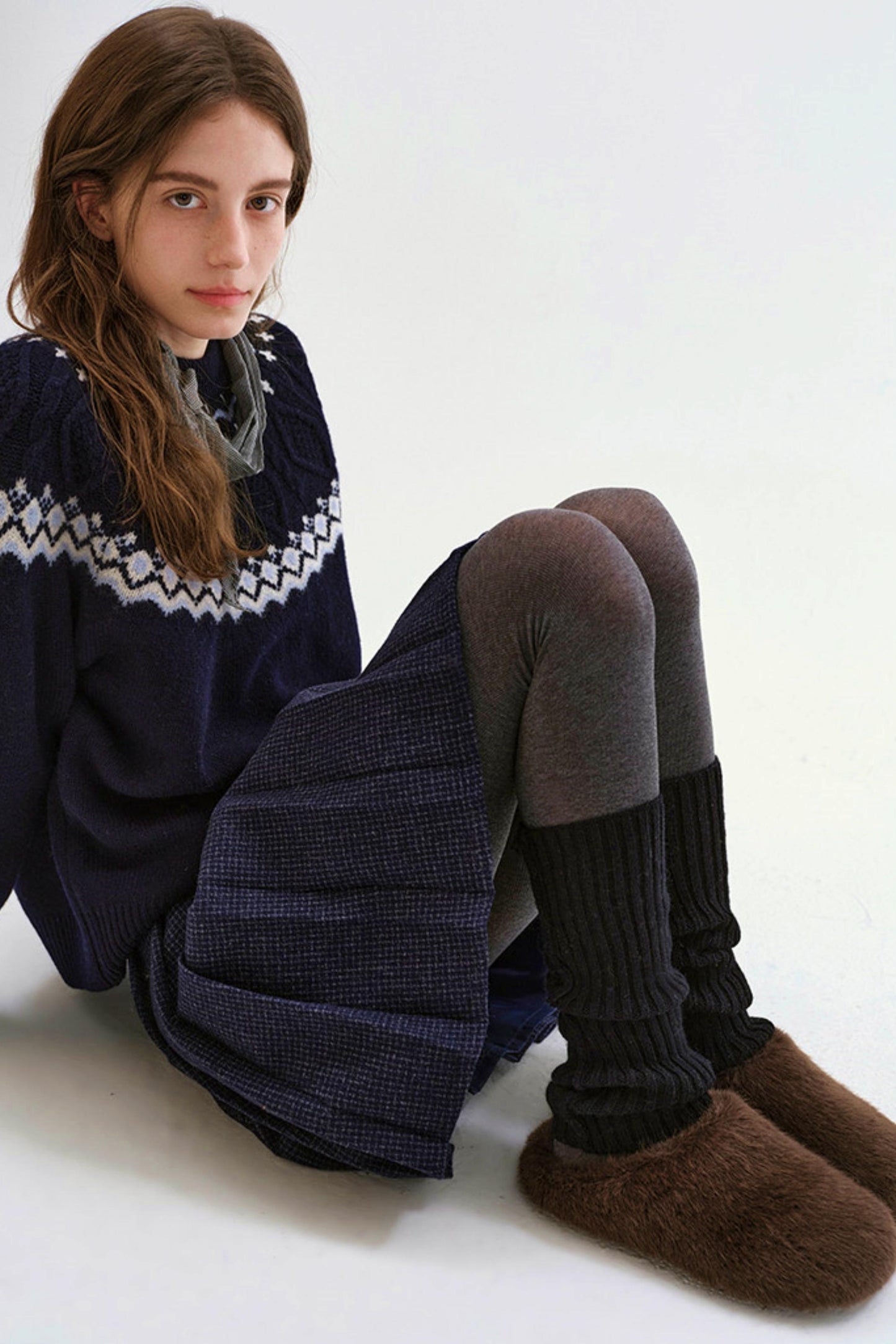 Retro Plush Winter Slippers