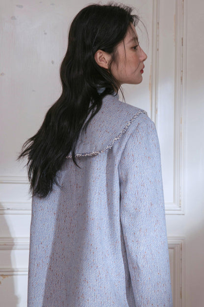 Mottled Wool Short Coat