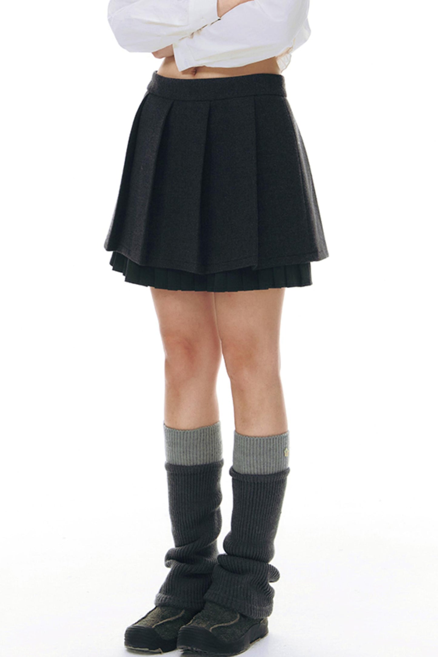 Original Ruffled Woolen Suit Jacket Set-Up