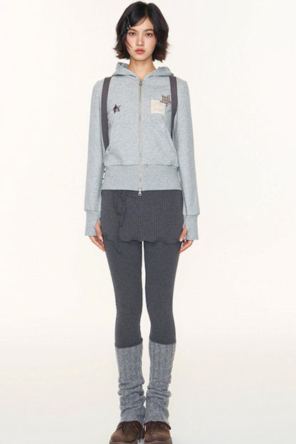 Original Patchwork Knit Leggings Set-Up