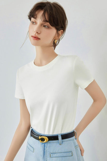Slim Fit Lily Style White Tee