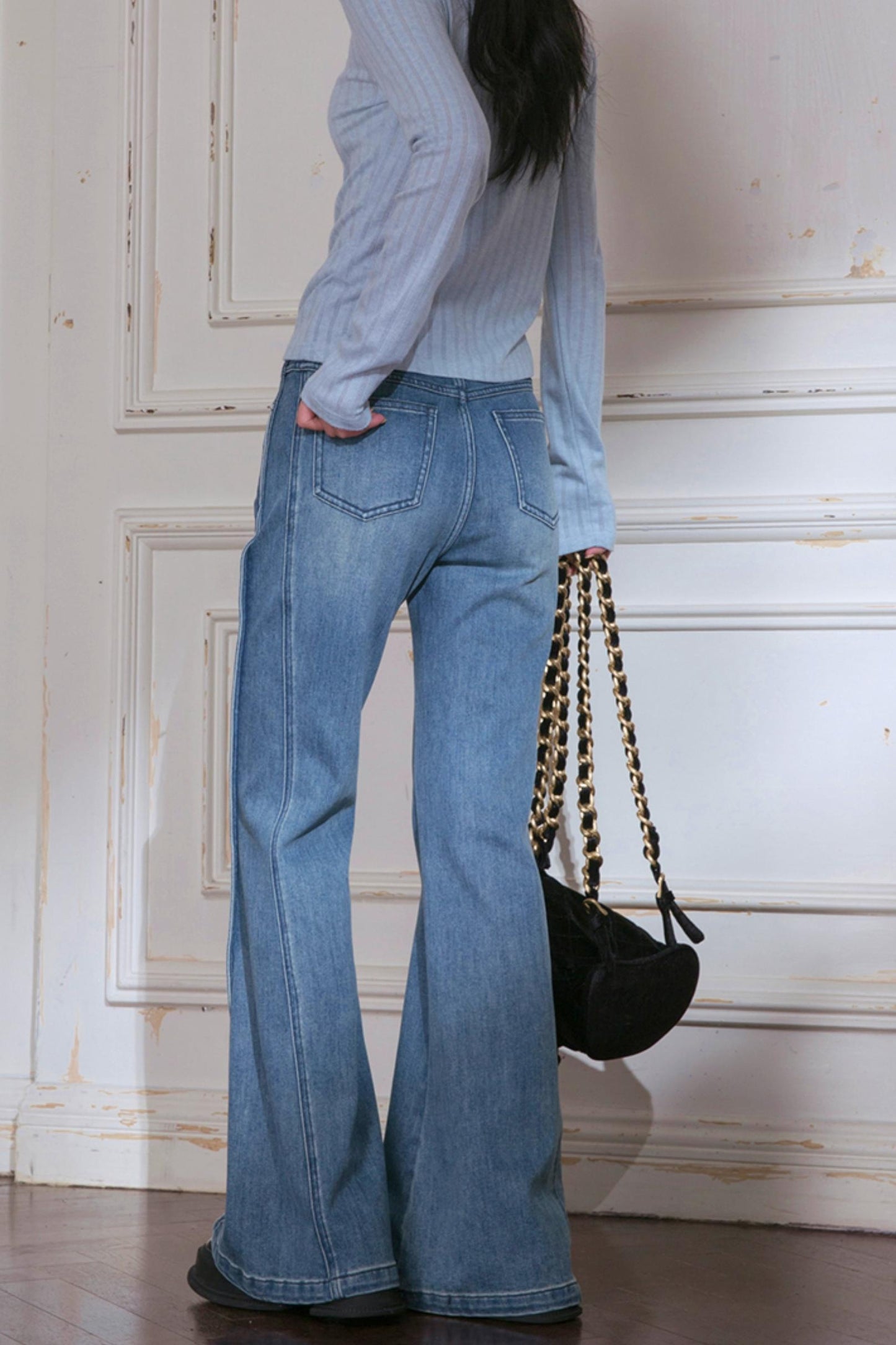 Oxygen Blue Turtleneck Sweater