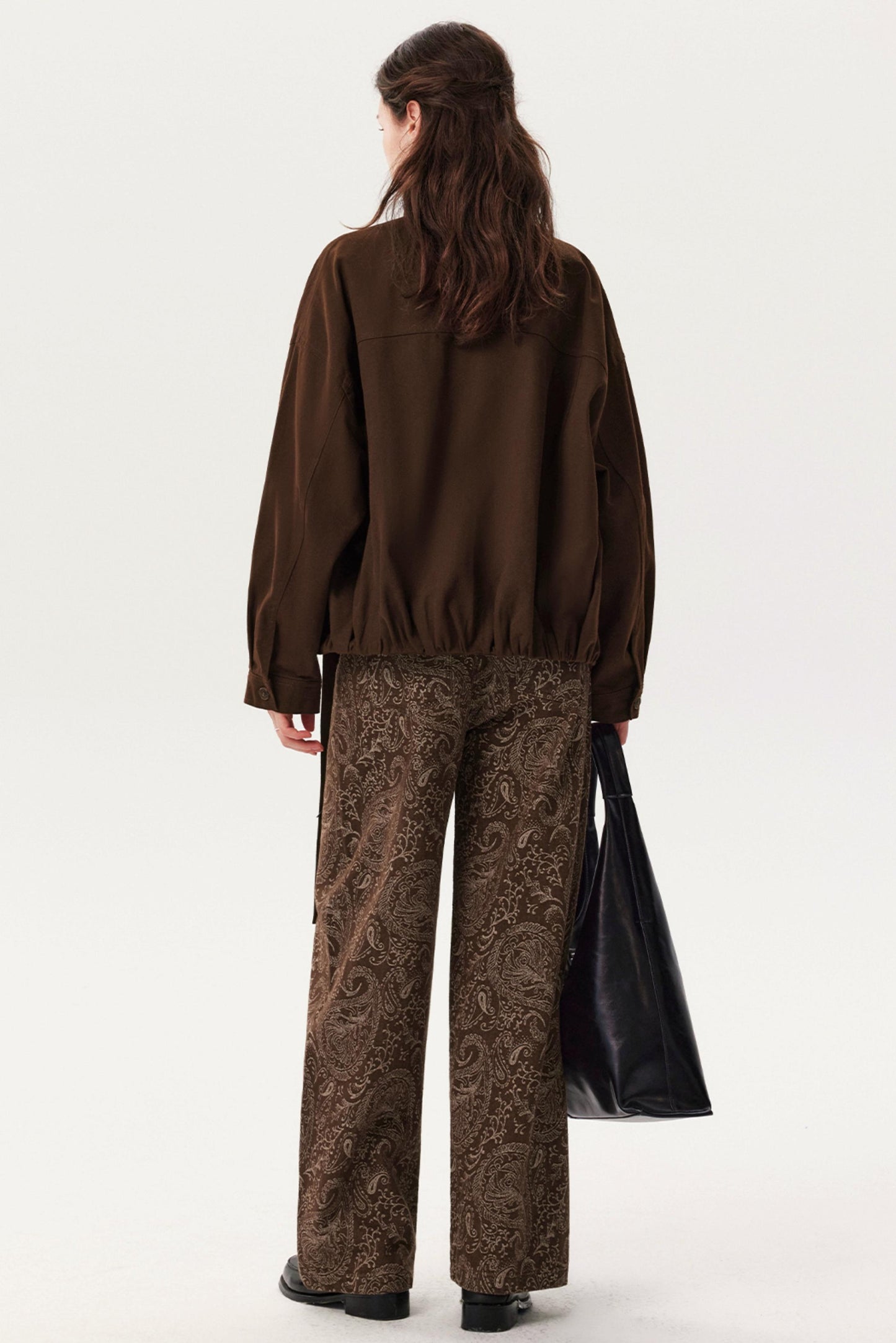 Silhouette Distressed Lace-Up Jacket