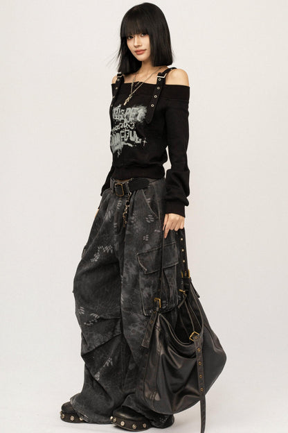 Black Base Top Short T-Shirt