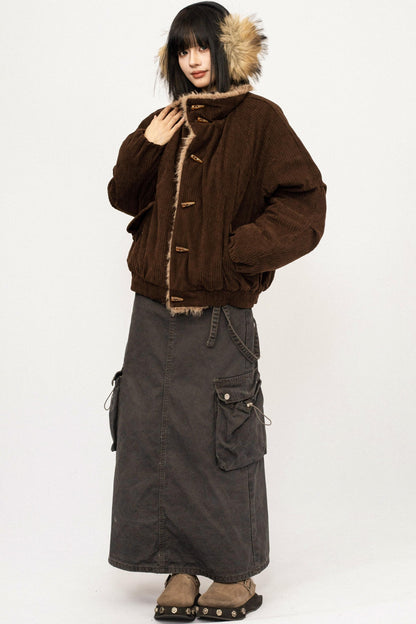 Retro Mountain Hooded Jacket