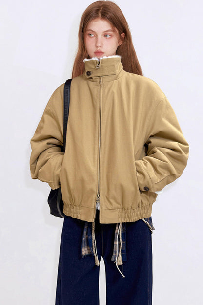 Eco-Friendly Faux Fur Cotton Jacket