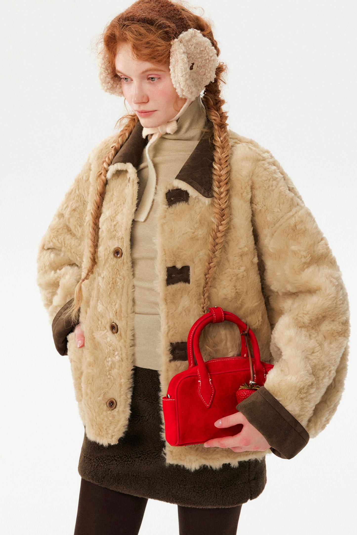 Color-Blocked Reversible Wool Jacket