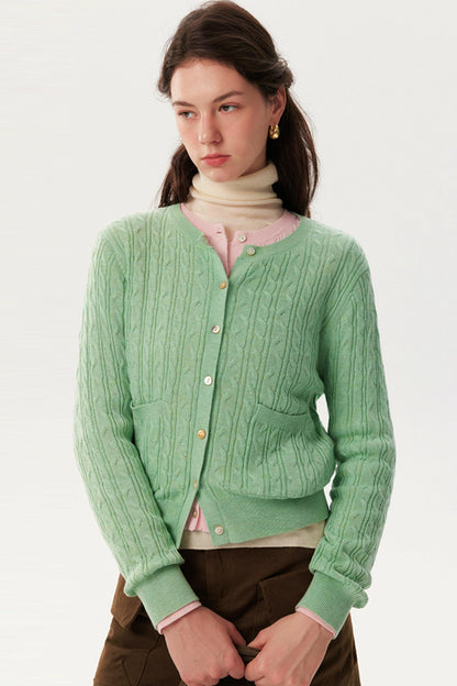 New Fold Dopamine Crew Cardigan