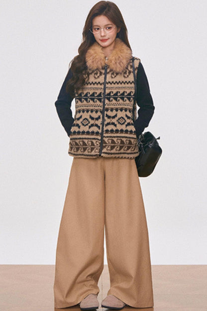 Fair Isle Wool Vest Set-Up