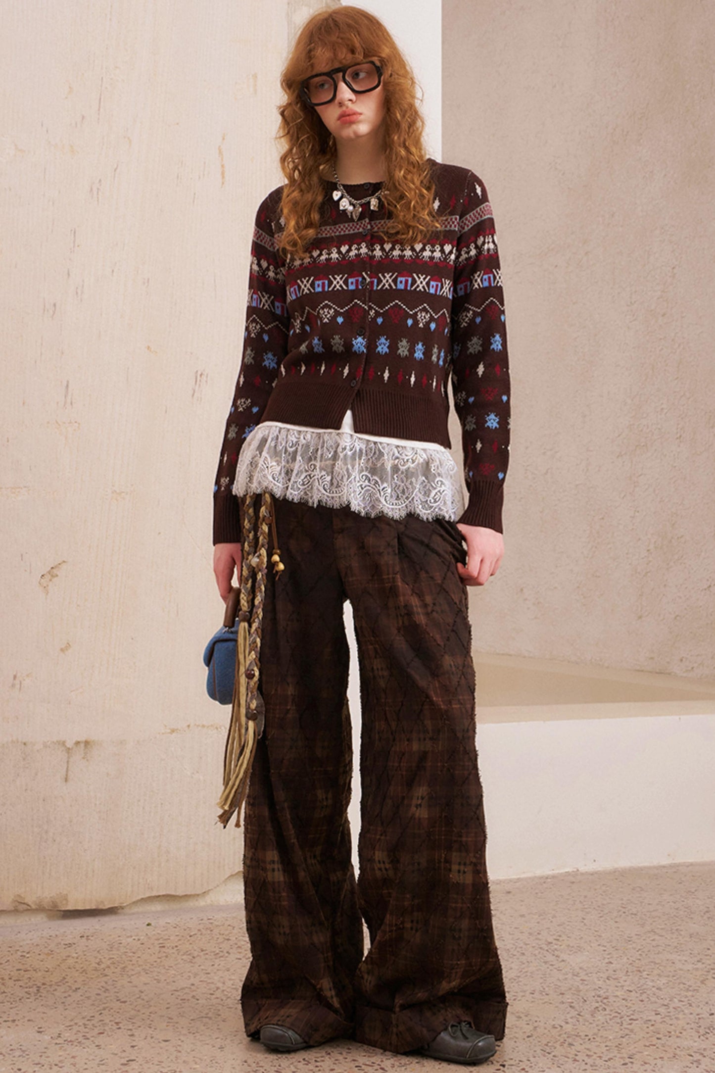 Fair Isle Jacquard Winter Cardigan