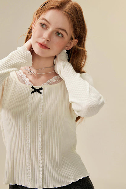 Pure Desire Lace Knit Sweater