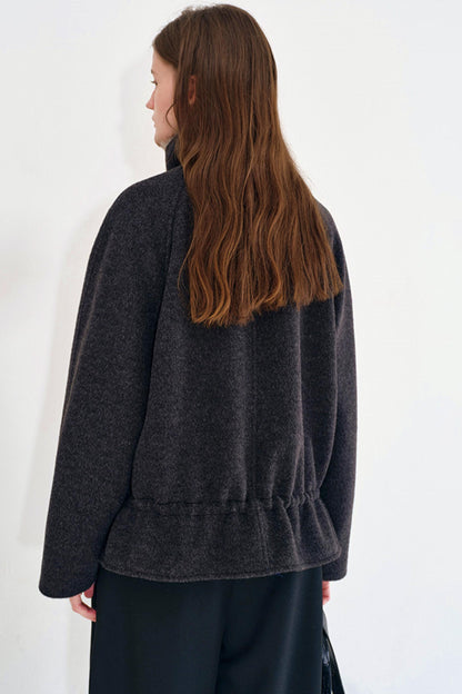 Sunset Wool Fur Collar Coat