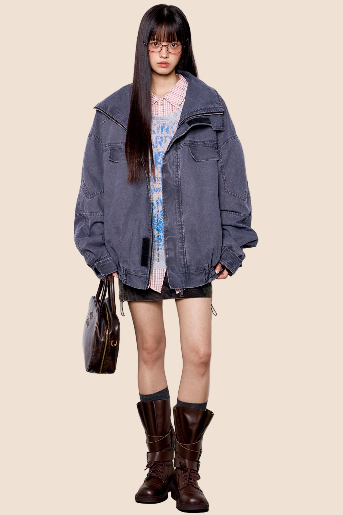 Distressed Denim Jacket